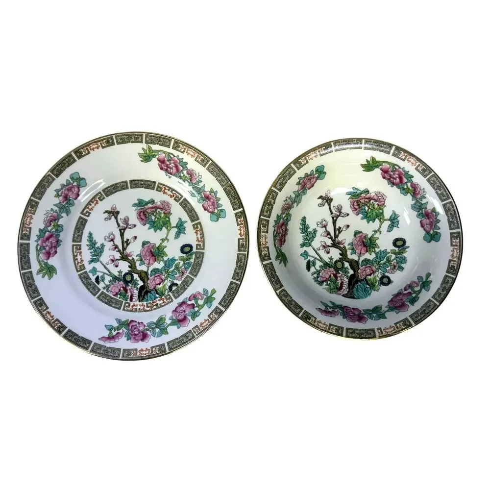 John Maddock & Sons LTD England Indian Tree Vintage 40's 6-PC Place Setting-Rare